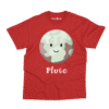 Kids Pluto Planet T-Shirt in Red – Charm and Chic
