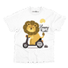 Lion Happy Ride Kids T-Shirt in White – Charm and Chic