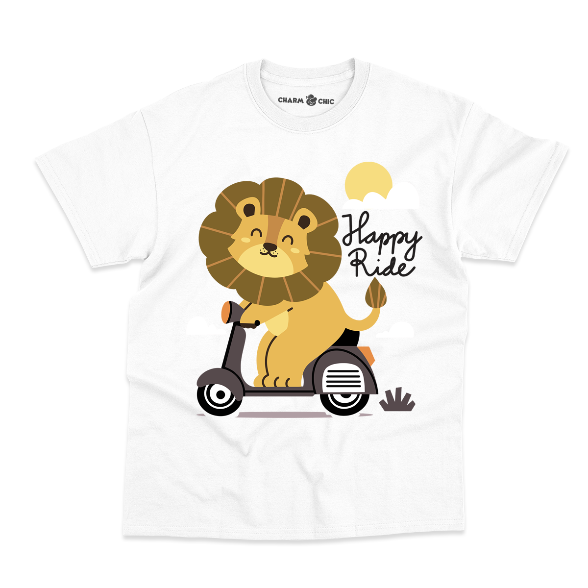 Lion Happy Ride Kids T-Shirt