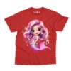 Magical Mermaid Girl Kids T-Shirt in Red – Charm and Chic