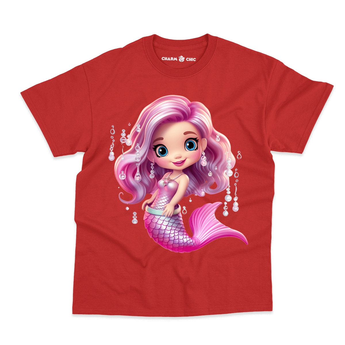Magical Mermaid Girl Kids T-Shirt