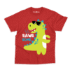 Rawr-some Dino Kids T-Shirt in Red – Charm and Chic