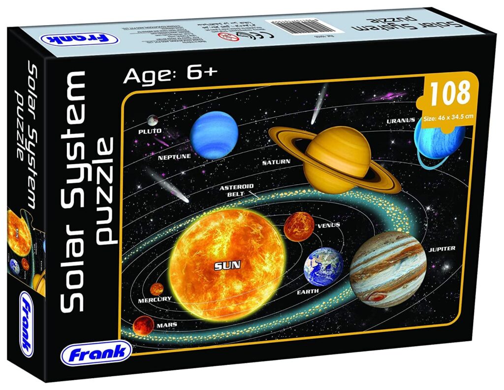 Solar system puzzle set for kids educational gift