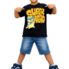 Superhero Cartoon Kids T-Shirt – Charm and Chic in Black