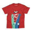 Miam Miam Dinosaur Cartoon Kids T-Shirt – Charm and Chic in Red