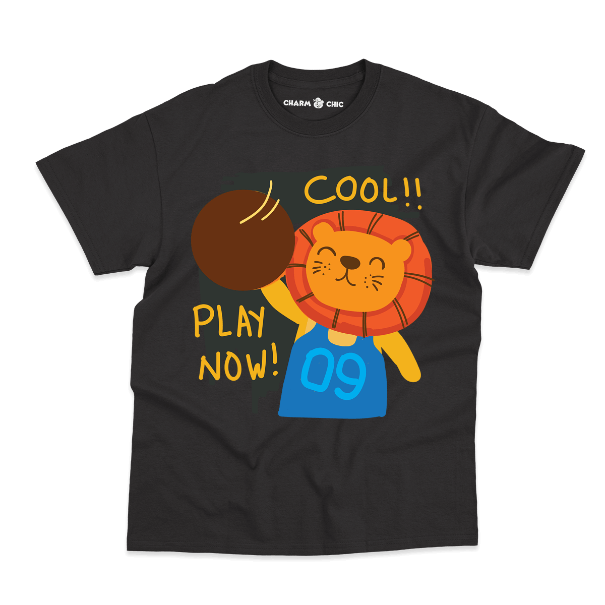 Hello Summer Lion Cartoon Kids T-Shirt