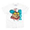 Brooklyn Bear Cartoon Kids T-Shirt – Charm and Chic in White