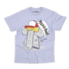 Peekaboo Elephant Cartoon Kids T-Shirt – Charm and Chic in Purple