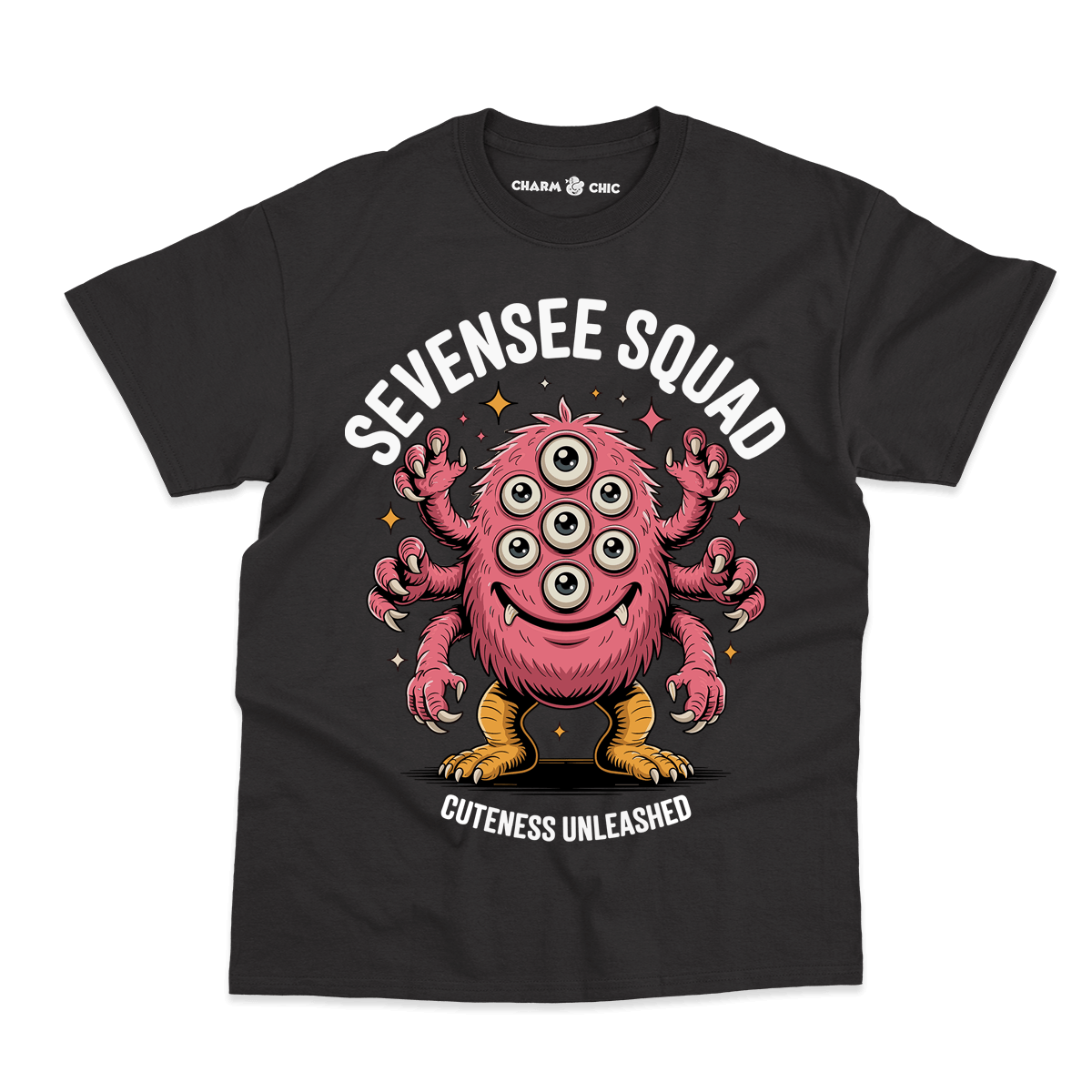 Sevensee Squad Cute Monster Kids T-Shirt