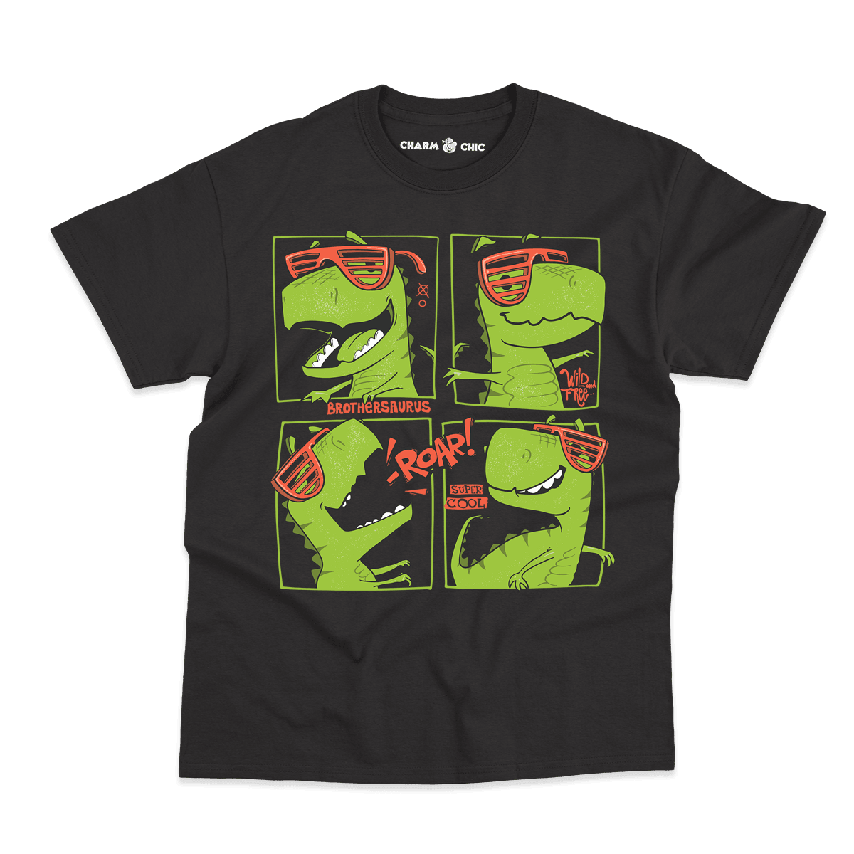 Brothersaurus Cool Dinosaur Kids T-Shirt