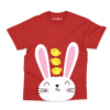 Cute Bunny Kids T-Shirt – Charm and Chic in Red
